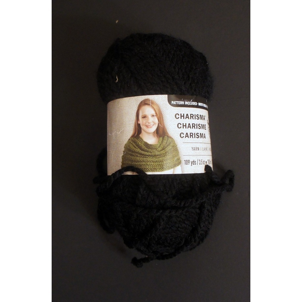 Yarn Charisma Black, made in Turkey, bulky 100g